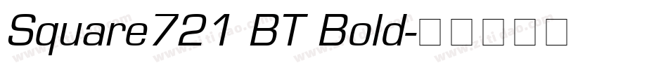 Square721 BT Bold字体转换
